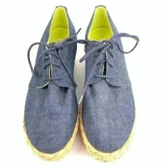 Calvin Klein jeans platforms Keri 39.5 9.5 blue - Picture 2 of 8